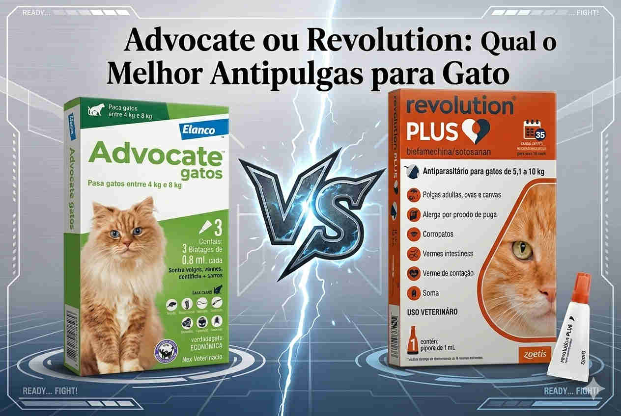 Advocate ou Revolution: Qual o Melhor Antipulgas para Gato. Antiparasitários comparados