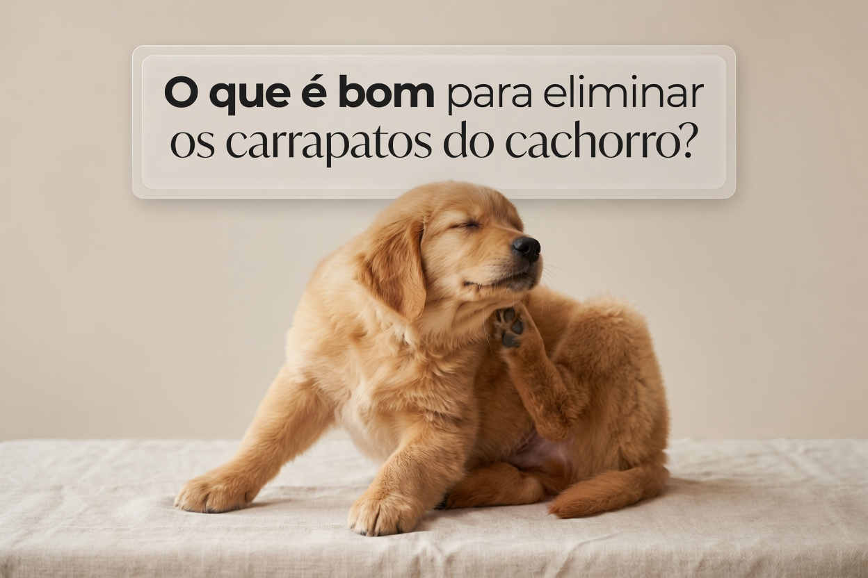 O que é bom para eliminar os carrapatos do cachorro?