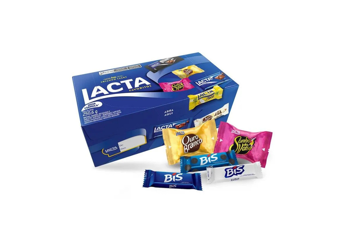 Lacta Favoritos – Caixa de variedades de chocolates, 250,6g