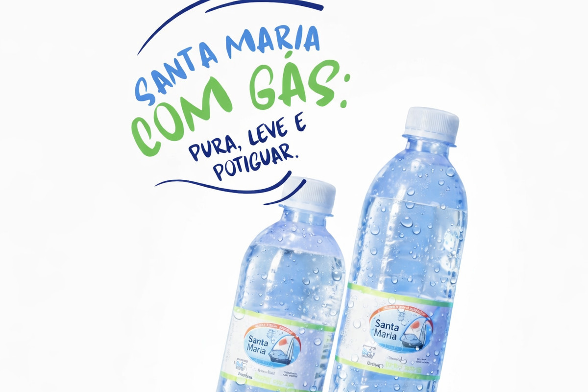 Água Mineral Santa Maria com Gás – Garrafa 500ml