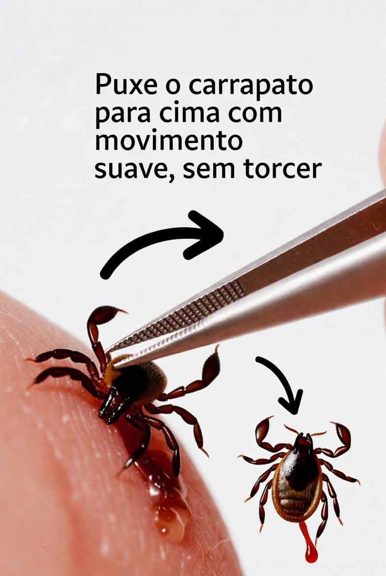Como Retirar um Carrapato do Cachorro Corretamente passo 1